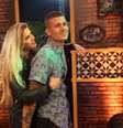 Bárbara e Mateus na última festa de A Fazenda  Foto: Record / Divulgação