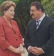 Dilma recebeu o apresentador Carlos Massa em Brasília  Foto: Reprodução