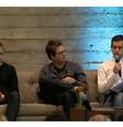 <p>Cofundadores do Twitter, Evan Williams, Jack Dorsey e Biz Stone anunciaram IPO aos funcionários no escritório em São Francisco</p>  Foto: twitter.com/ltm / Reprodução