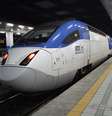 <p>O Sancheon KTX2, na Coreia do Sul, chega a 350 km/h</p>  Foto: Wikicommons