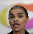 <p>A ex-senadora Marina Silva falou aos jornalistas nesta sexta e confirmou que sua decisão seria oficializada hoje</p>  Foto: Ueslei Marcelino / Reuters