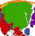 <p>Baidu, em verde, domina todo o território chinês</p>  Foto: Reprodução