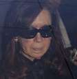 Cristina Chega ao hospital para exames  Foto: AP