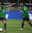 <p>Após ficar entre os reservas durante o treinamento de quinta, Hulk voltou à equipe principal e foi confirmado por Felipão entre os titulares</p>  Foto: Mowa Press / Divulgação