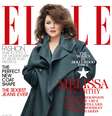 <p>A atriz de Mike and Molly aparece com um elegante casaco de lã e brincos de diamante em capa de revista</p>  Foto: Divulgação
