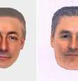 Retratos, elaborados com a ajuda de programas de computador, de homem que pode estar ligado ao desaparecimento de Madeleine  Foto: AFP