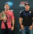 <p>Vel&aacute;squez e Cigano se enfrentam neste s&aacute;bado em Houston</p>  Foto: Getty Images 