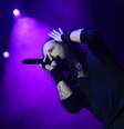 <p>Johnatan Davis, vocalista da banda Korn, durante show no Monsters of Rock</p>  Foto: Ricardo Matsukawa / Terra