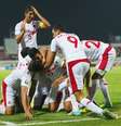 Tunisianos comemoram classificação no Mundial Sub-17  Foto: Getty Images 