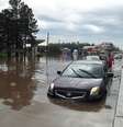 <p>Chuva forte causou alagamentos e provocou a interdição da BR-116 na manhã desta quarta-feira</p>  Foto: Tiago da Rosa / Jornal NH