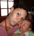 Pâmela Oliveira Lescano deu à luz ao primeiro filho durante a prova do Enem do ano passado  Foto: Arquivo Pessoal / Divulgação