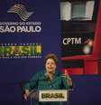 A presidente Dilma Rousseff participa de cerimônia de anúncio de investimentos do PAC Mobilidade Urbana em São Paulo  Foto: Marcelo Camargo / Agência Brasil