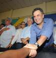 Aécio participou de evento do partido em Uberlândia, no interior de Minas Gerais.  Foto: PSDB-MG / Divulgação