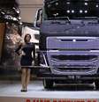 <p>Volvo FH16 750 é o caminhão mais potente da feira e custa cerca de R$ 1 milhão</p>  Foto: Peter Fussy / Terra
