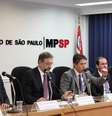 Promotores do Ministério Público explicaram operação que culminou na prisão de quatro auditores da prefeitura de São Paulo  Foto: Vagner Magalhães / Terra