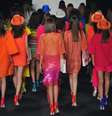<p>Modelos na passarela da edição de verão 2014 do Fashion Rio</p>  Foto: Daniel Ramalho / Terra