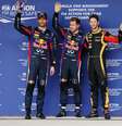 Sebastian Vettel conquistou a pole position para o Grande Prêmio dos Estados Unidos, no Circuito das Américas, em Austin; Mark Webber (Red Bull) e Romain Grosjean (Lotus) vieram logo atrás  Foto: Getty Images 