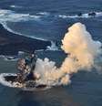 Pela primeira vez em 40 anos, atividade vulcânica formou uma ilha ao sul de Tóquio  Foto: AFP