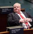 O polêmico prefeito de Toronto, Rob Ford, é apoiado por uma parcela significativa da população  Foto: AP