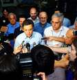 <p>Aécio Neves falou sobre as denúncias após encontro do PPS no Rio de Janeiro</p>  Foto: George Gianni/PSDB / Divulgação