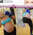 <p>Crystal Green, de 31 anos, pratica kickboxing durante a gravidez e tem aprovação médica</p>  Foto: Reprodução