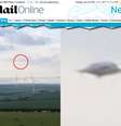 O fotógrafo registrou o objeto estranho no último final de semana  Foto: Daily Mail / Reprodução