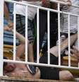 Torcedor do Atlético-PR é pisoteado por vascaínos  Foto: Cleber Yamaguchi/Agência Eleven / Gazeta Press