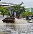 <p>Região do Estádio Maracanã ficou alagado com a forte chuva de hoje pela manhã no Rio</p>  Foto: Daniel Ramalho / Terra