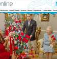 Sósias reproduzem o que seria o Natal da família real britânica  Foto: Reprodução