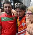<p>Torcedores rubro-verdes no Rio de Janeiro choraram decis&atilde;o do STJD de rebaixar Portuguesa</p>  Foto: Daniel Ramalho / Terra