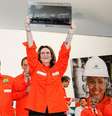 Dilma participou de uma cerimônia de conclusão das obras da P-62, no Estaleiro Atlântico Sul, em Ipojuca, em Pernambuco, evento que contou com a presença de Campos  Foto: Roberto Stuckert Filho/PR / Divulgação