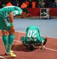 <p>Raja Casablanca fez história diante da sua torcida</p>  Foto: Getty Images 