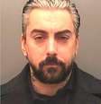 Foto de Ian Watkins após sua detenção  Foto: Reprodução