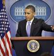Barack Obama, durante entrevista coletiva de final de ano na Casa Branca  Foto: AP