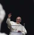 O papa Francisco improvisou uma mensagem de Natal durante a oração do Ângelus  Foto: Reuters