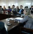<p>Ministra fala a jornalistas</p>  Foto: Antonio Cruz / Agência Brasil