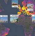 <p>Europa concentra os lugares mais fotografados</p>  Foto: Reprodução