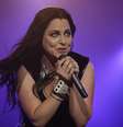 A cantora Amy Lee durante show da banda norte-americana na edição de 2011 do Rock in Rio  Foto: Getty Images 