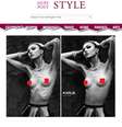 <p>Comparação de fotos da modelo Karlie Kloss, sem e com retoque</p>  Foto: Reprodução