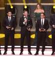 <p>Daniel Alves e Thiago Silva foram os brasileiros nomeados entre o 11 ideal</p>  Foto: AFP