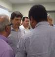 <p>O prefeito falou com os jornalistas sobre a Controlar e a s novas denúncias publicadas na quinta</p>  Foto: Thiago Tufano / Terra