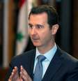 Assad em entrevista no palácio de governo, em Damasco  Foto: AFP