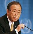 O secretário-geral da ONU, Ban Ki-moon, durante discurso aos participantes da conferência de paz da Síria  Foto: Reuters