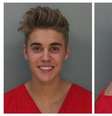 <p>Imagens de Bieber sorridente no momento da prisão no Departamento de Polícia de Miami Beach, na sexta</p>  Foto: Divulgação / Reuters