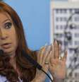 <p>Presidente argentina em seu primeiro discurso &agrave; popula&ccedil;&atilde;o, ap&oacute;s 42 dias de reclus&atilde;o</p>  Foto: AP