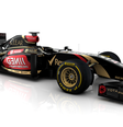 <p>Sem apêndice dianteiro, Lotus mostrou carro com bico partido ao meio</p>  Foto: Divulgação