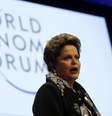 <p>Dilma fez sua estreia no Fórum Econômico Mundial com um discurso de mais de meia hora em que apresentou o Brasil como "uma das mais amplas fronteiras de oportunidades de negócios" </p>  Foto: Denis Balibouse / Reuters