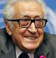 O representante da ONU para o conflito sírio, o argelino Lakhdar Brahimi, na Suíça  Foto: Reuters