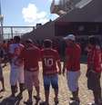 <p>Sócios do América-RN tiveram problemas com cartão e passaram uma hora em fila</p>  Foto: Gabriel Francisco Ribeiro / Terra