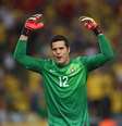 <p>Júlio César é o único jogador titular em 2010 que manteve sua posição na Seleção Brasileira</p>  Foto: Getty Images 